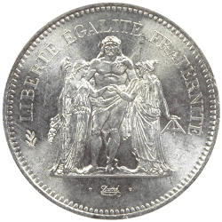 50 Francs Hercule Argent : description